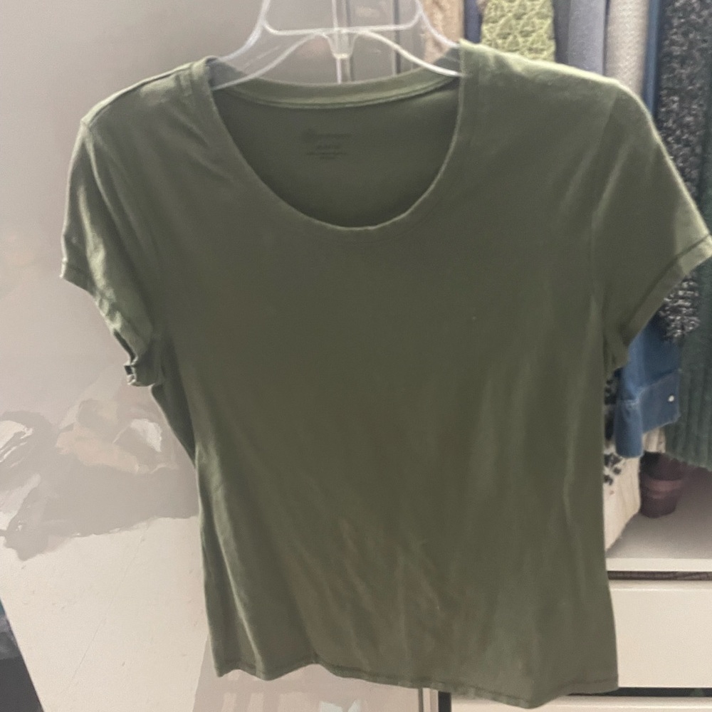 No Boundaries Forest Green Short Sleeve Tee